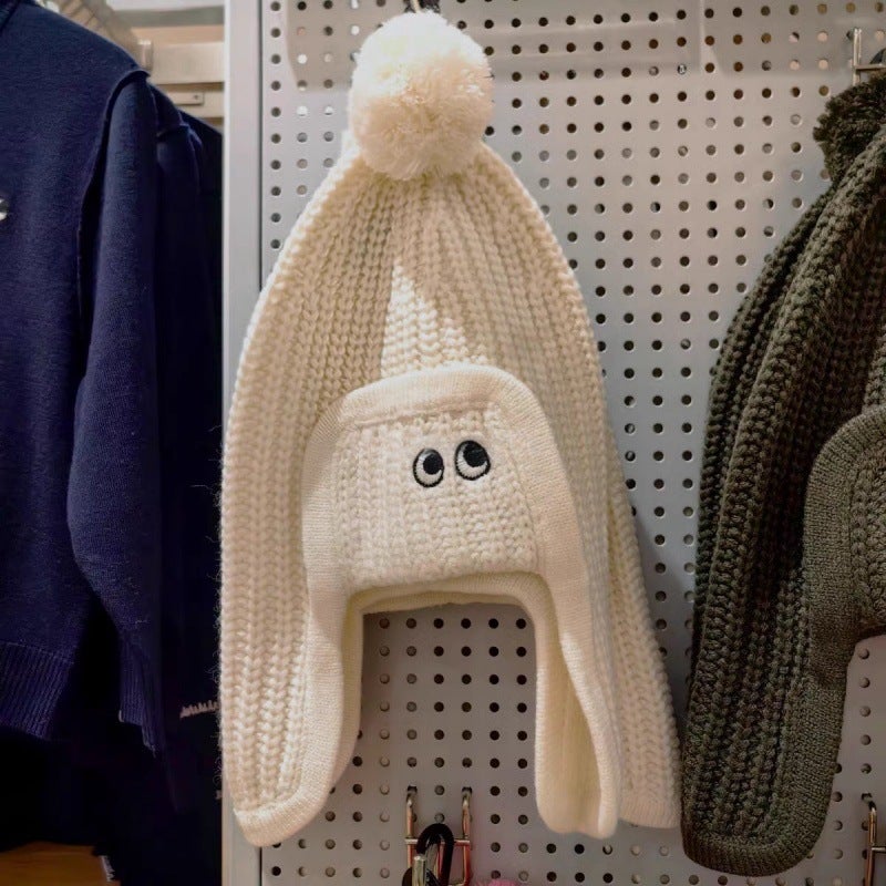 24 Children'S Clothing Big Eyes Embroidery Thread Knitted Hat Scarf Winter 473335/470092/473430 - Image 3